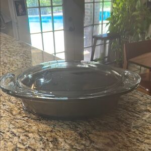 Anchor Hocking Gray Bakeware Pie Dish
